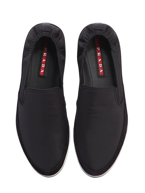 mens trainers prada|prada men's slip on sneakers.